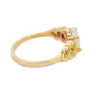 Ladies Gold Quartz & Nugget Ring, Alaska Mint