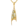 Gold Quartz Pendant, Alaska Mint