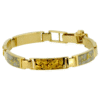Gold quartz & nugget bracelet