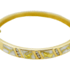 Gold quartz & diamond bracelet
