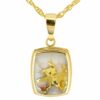 Gold Quartz Pendant PP1341Q