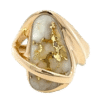 Ladies Gold Quartz Ring, Alaska Mint