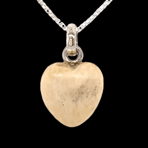Mammoth Ivory Heart Pendant