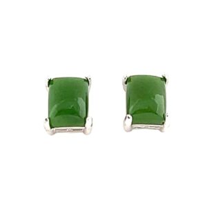 Jade Post Earrings