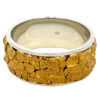 Mens, 10m, White Gold, Nugget Ring, Alaska Mint
