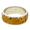 Mens, 8m, White Gold, Nugget Ring, Alaska Mint