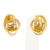 Post 14k Gold Quartz Earrings, Alaska Mint