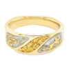 Men's Gold Quartz & Nugget Ring, Alaska Mint