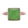 Jade Square Rose Gold Ring, Alaska Mint