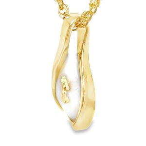 Gold Quartz Raindrop Pendant, Alaska Mint