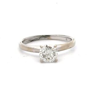 Estate Round Brilliant Engagement Ring 071144