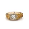 Estate Men's Nugget & Diamond Ring 090618