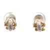 Sterling Silver & Gold Nugget Frog Earrings EP030