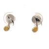Sterling Silver & Gold Nugget Music Note Earrings EP005