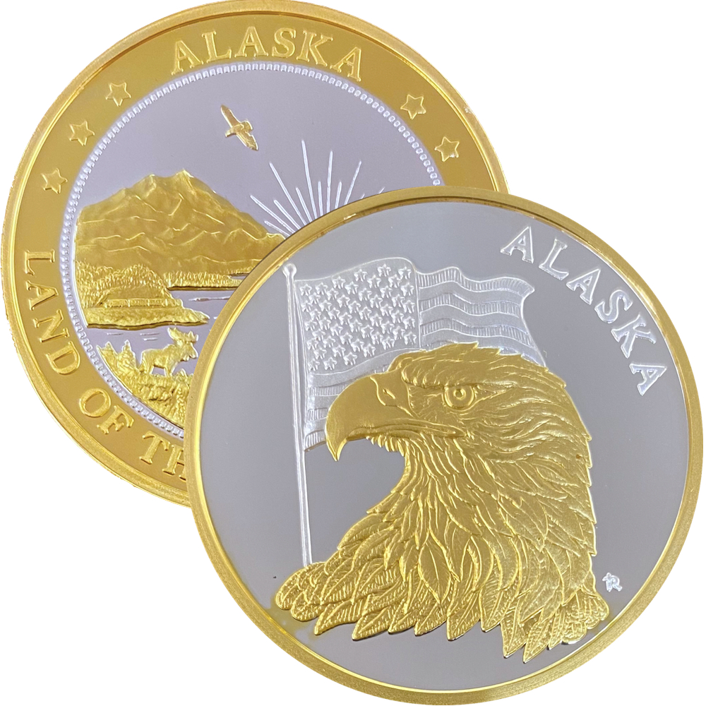 Eagle with US Flag Medallion - Image 2