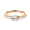 Estate Lady's Round Brilliant Diamond Solitaire 14k Ring 070824