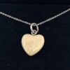 Mammoth Ivory Pendant 12MM with 18” Sterling Silver Chain