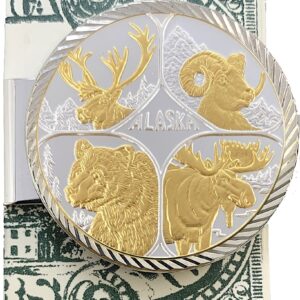 Money Clip with 1 oz. or 1/4 oz. Big Four Medallion