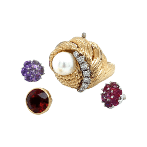 Estate Ring with 4 Different Centers 071440