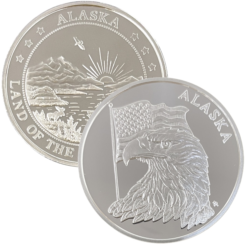 Eagle with US Flag Medallion - Image 4