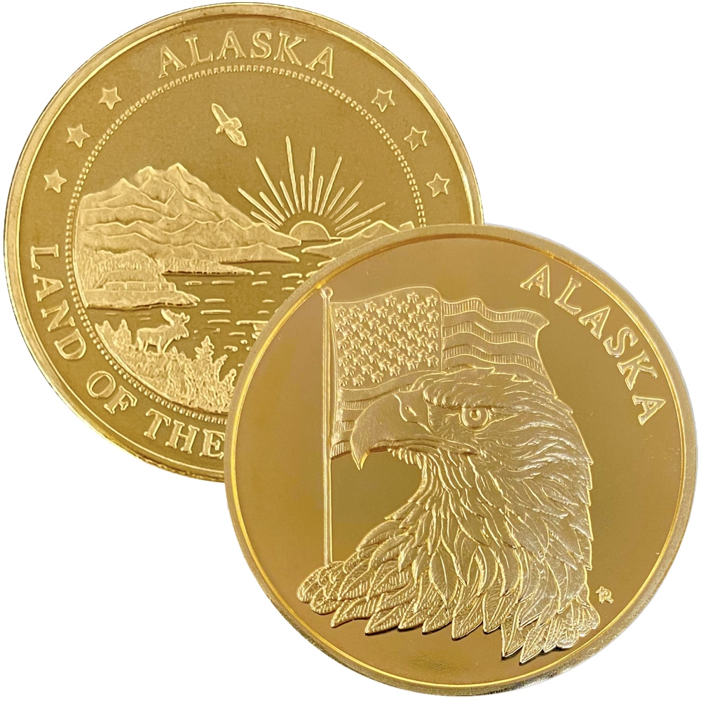 Eagle with US Flag Medallion - Image 5