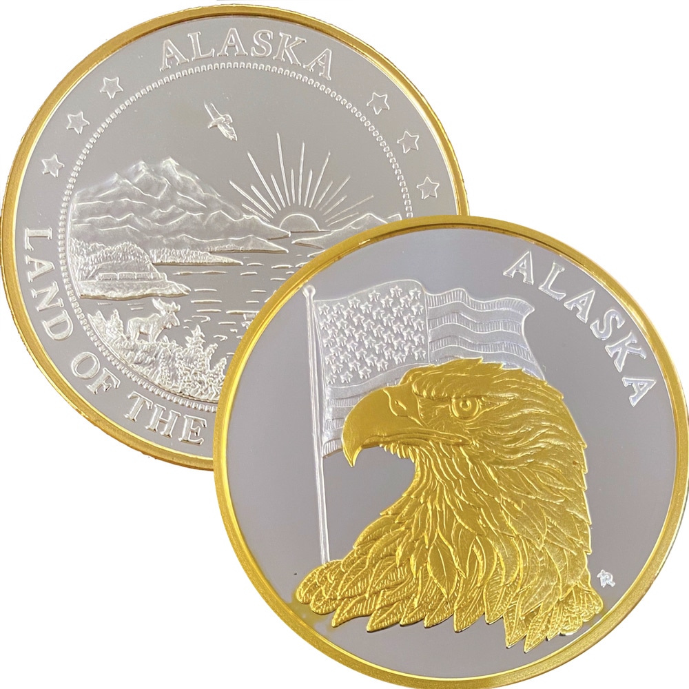 Eagle with US Flag Medallion - Image 3