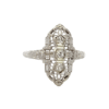 Estate, Ring, Diamond, Alaska Mint, 14k, sz7.5, JU 3/4” tall, 073960 $545