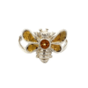 Gold Nugget Citrine Honey Bee Ladies Ring