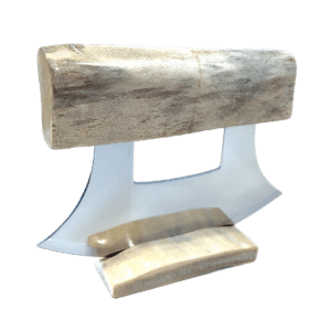 Sun Bleached Moose Antler Ulu Knife, Alaska Mint