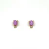 1ct Oval Star Ruby & .05ct Diamond Earrings, Alaska Mint