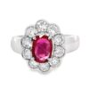 Platinum Ruby & Diamond Ring, Alaska Mint