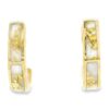 Hoop 14k Gold Quartz Earrings, Alaska Mint