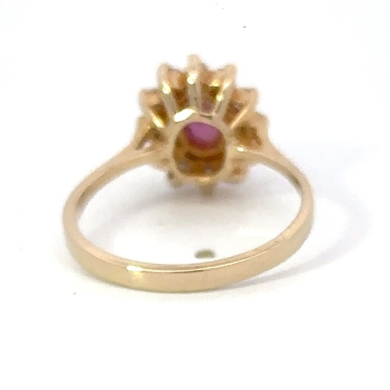 Estate Ruby & Diamond Ring 071362 - Image 3