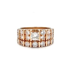 Estate 1.95 Carat Total Weight Diamond Wedding Set 071528
