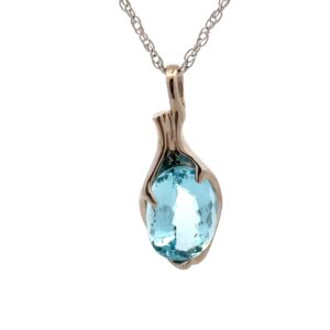 Estate 6 Carat Aquamarine Pendant 076535