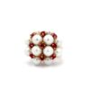Estate Pearl & Ruby Ring 071587