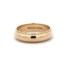 Estate Men's 14k Gold Polished Band 072091