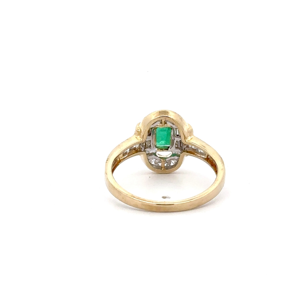 Estate Lady's Emerald & Diamond Ring 076491 - Image 4
