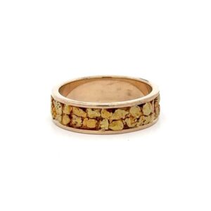 Estate 6mm Gold Nugget Wedding Band 090503