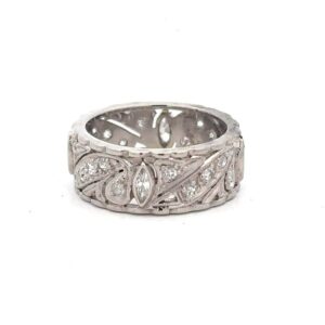 Estate Platinum & Diamond Band 090531