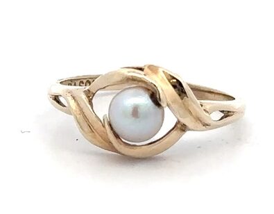 Estate Lady's Natural Pearl Ring 072076