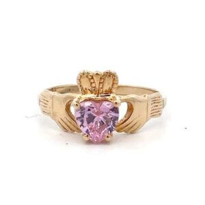 Estate 14k Gold Claddagh Ring 075849