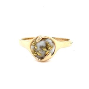 Ladies Gold Quartz Ring RL650Q