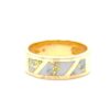 Gold Quartz Mens Band 666G2
