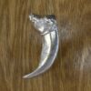 Pure Silver Grizzly Bear Claw - Large