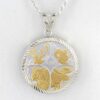 Big Four 1/4 oz Gold Relief Diamond Cut Pendant