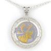Caribou 1/4 oz Gold Relief Rope & Wire Pendant