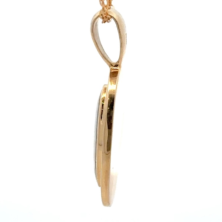 Gold Quartz & Diamond Pendant P2478-GQ - Image 4