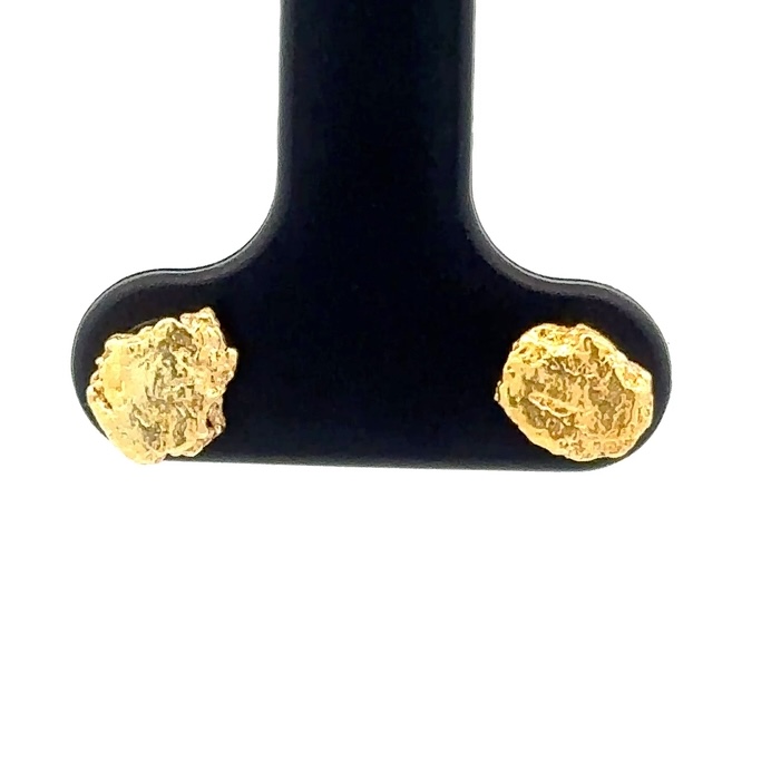 Gold Nugget Post Earrings E9