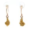 14K Gold Nugget Dangling Earrings E12/WD